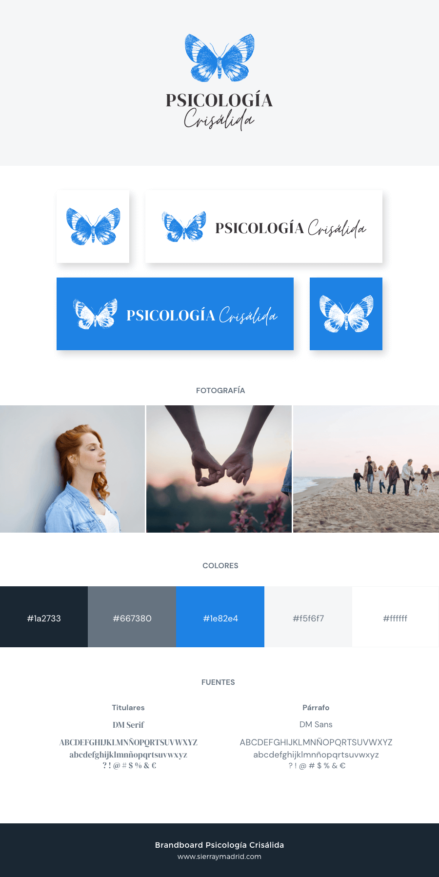 Brandboard de Psicología Crisálida