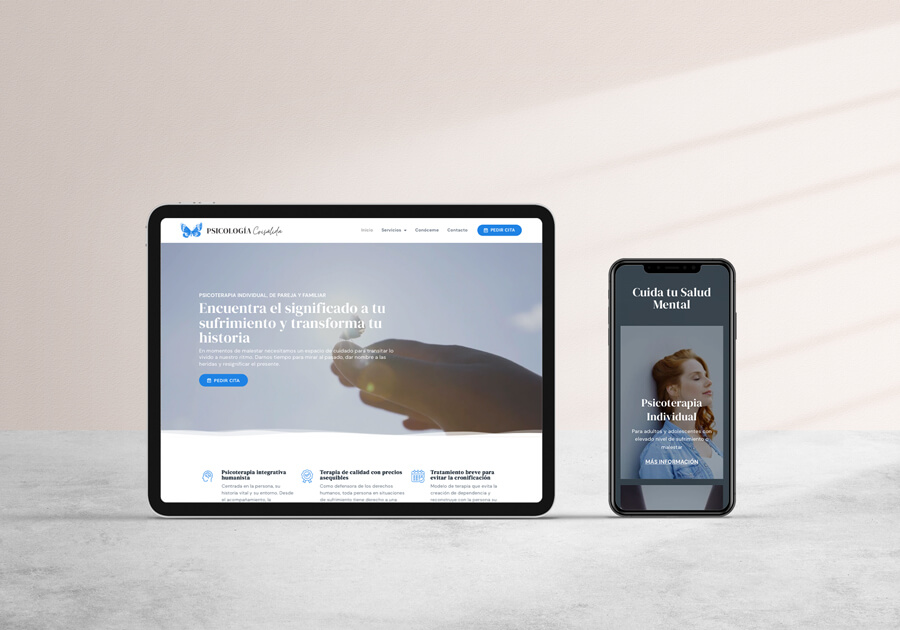 Diseño web Psicología Crisálida