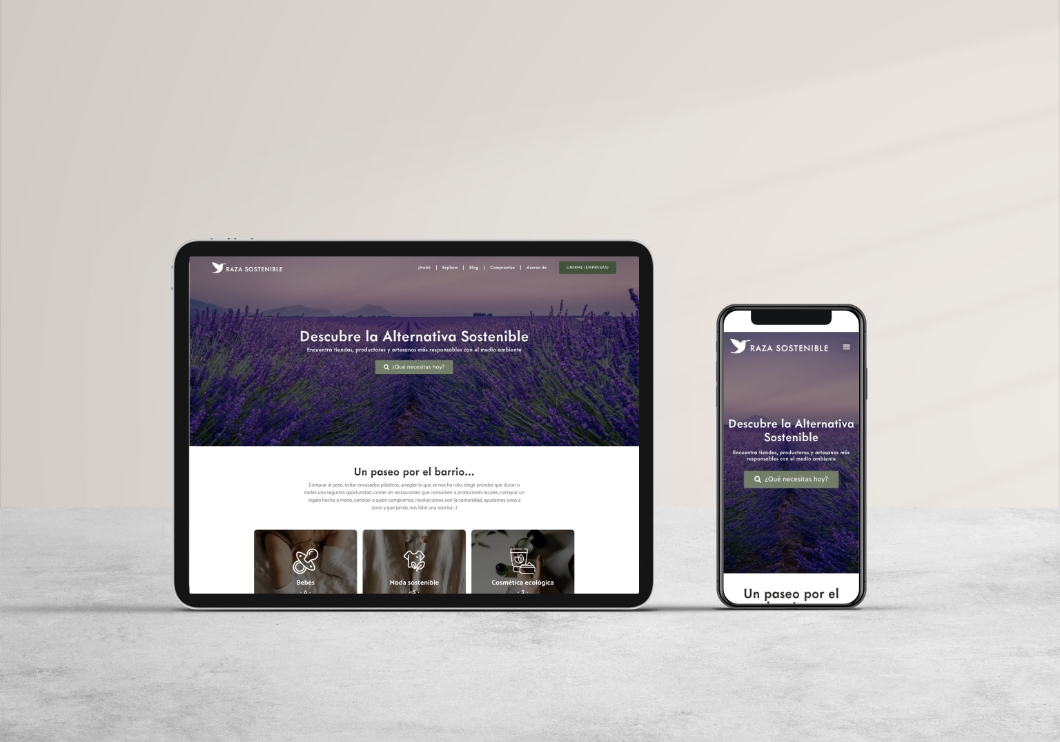 Diseño web Raza Sostenible