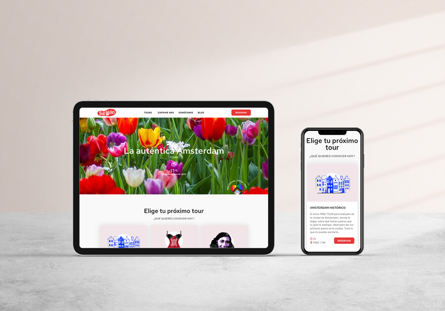 Diseño web SideWalks Tours