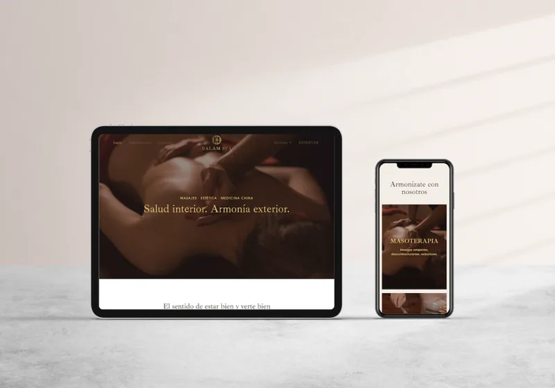 Diseño web Balam Spa