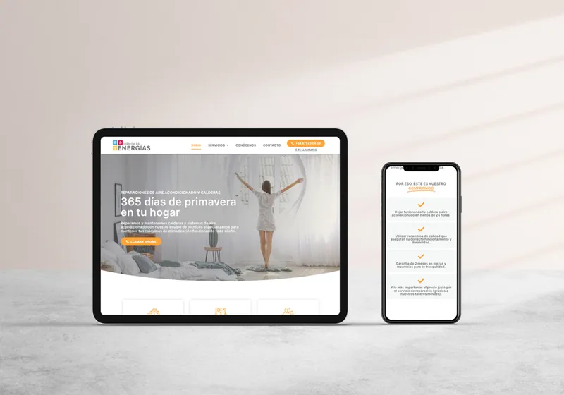 Diseño web climatización