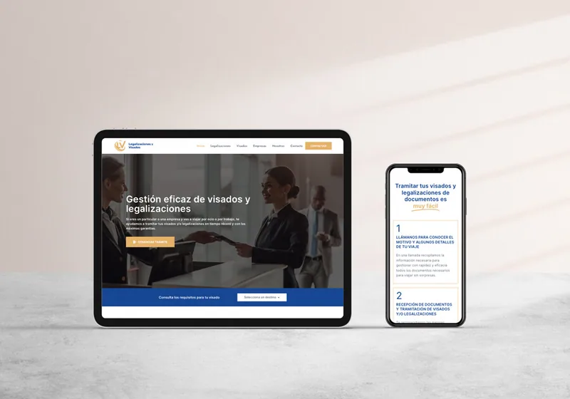 Diseño web Legalizaciones y Visados