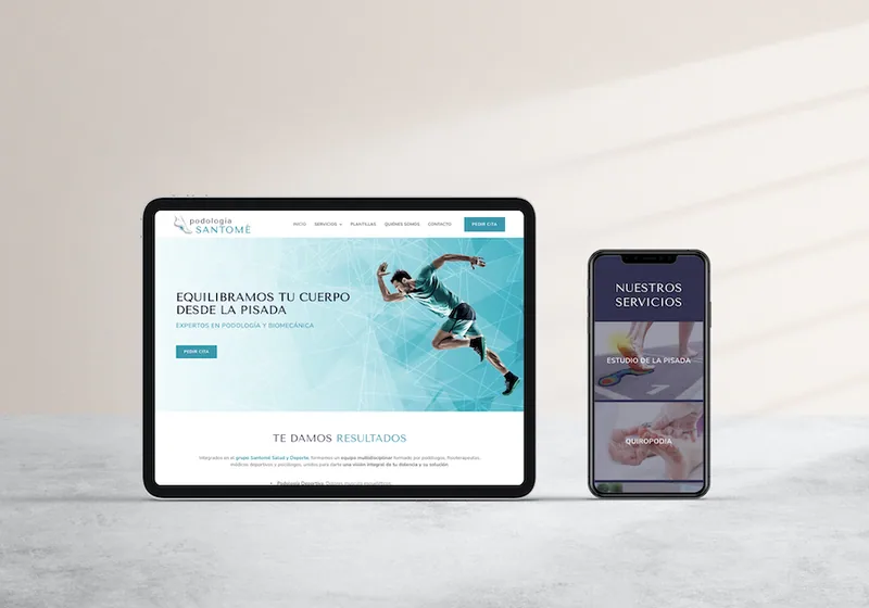 Diseño web Podología Santomé