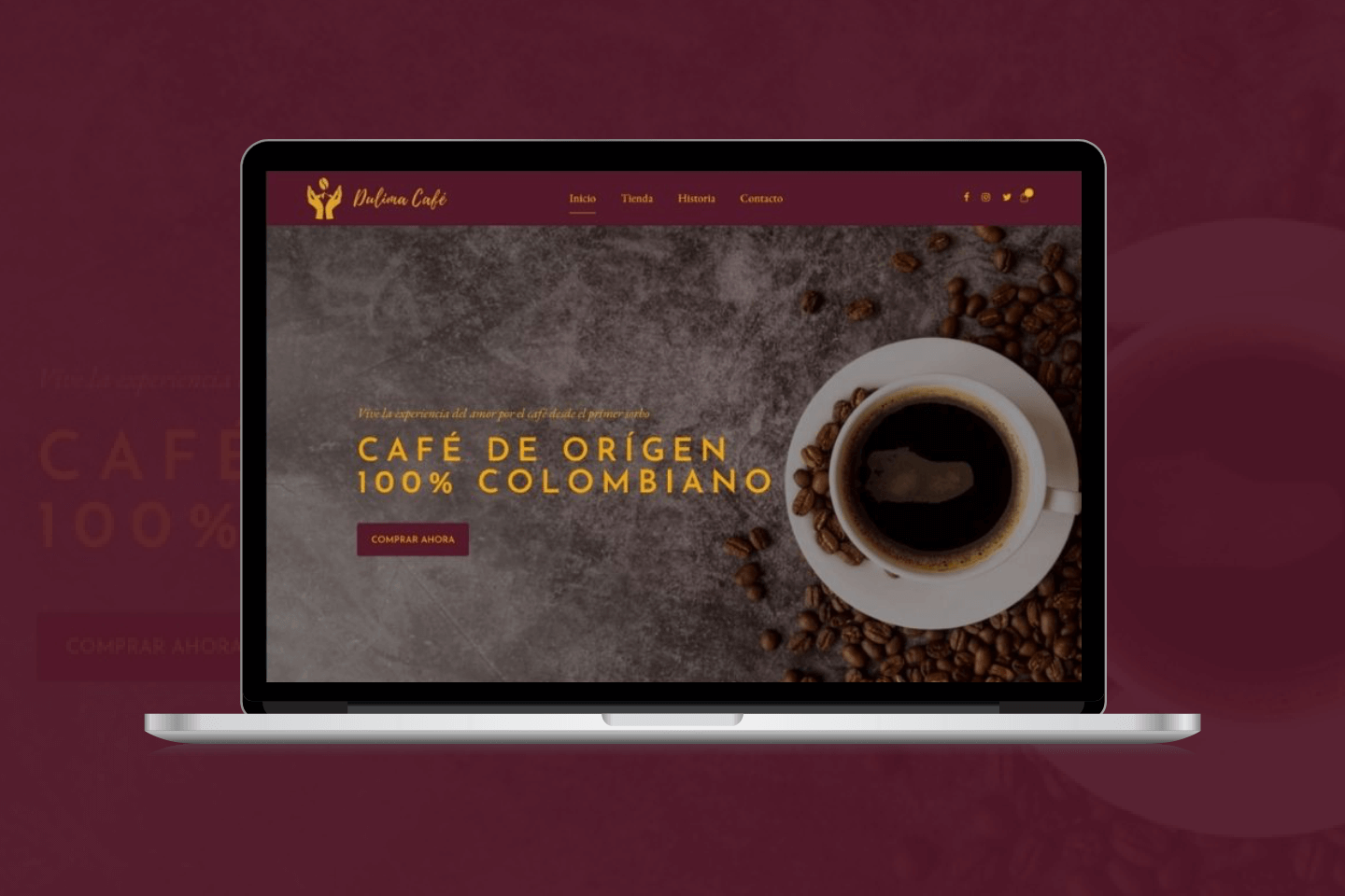 diseño tienda online cafe